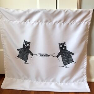 Banner or flag with cute art